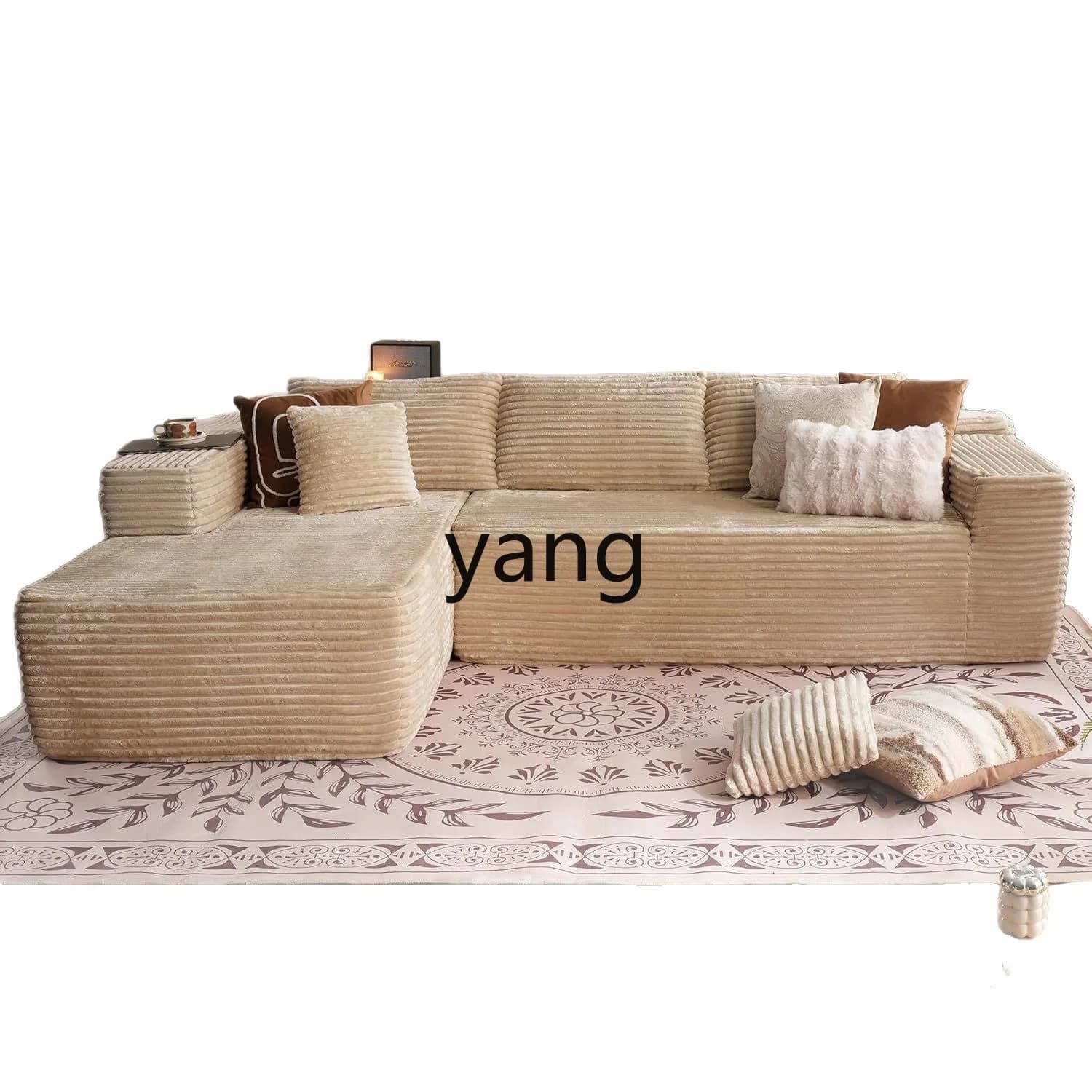 LMM minimalist installation-free modern home living room combination concubine fabric sofa