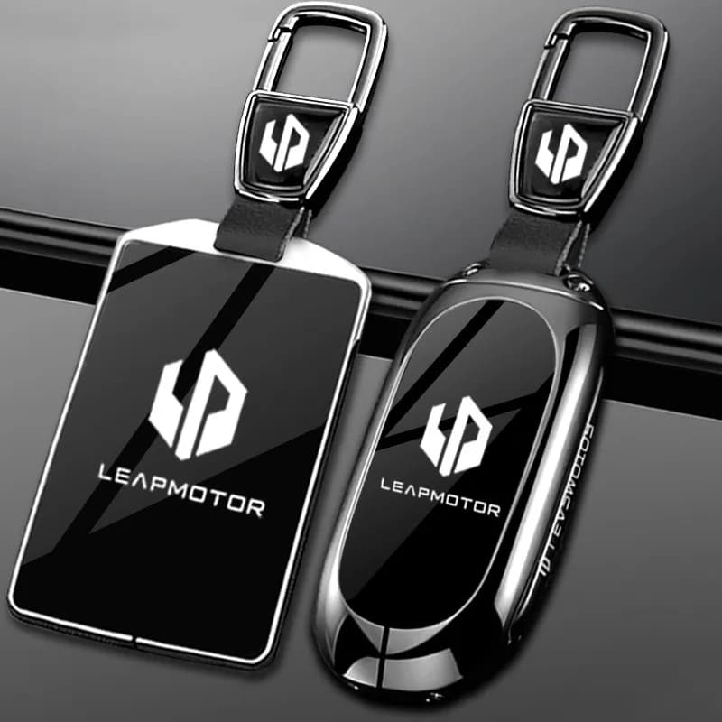 For Leapmotor D19 2026 NFC Card Key Case, Premium Zinc Alloy Shell with Secure Closure | Flip Cover Protective Holder