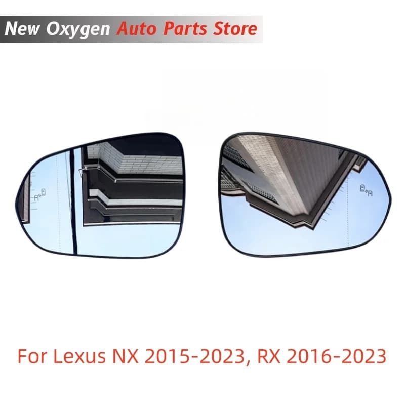 Heated Blind Spot Mirror Glass Lens for Lexus NX 2015-2023, RX 2016-2023, Side Rearview Replacement
