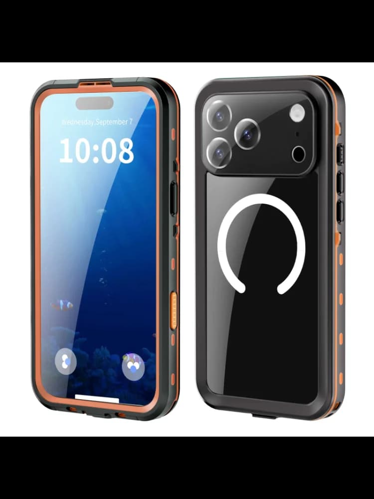 IP68 Waterproof Magnetic Case For iPhone 17 Air 16e 16 15 17 Pro Max 14 15  Plus Phone Cases Dustproof Protection 360 Full Cover