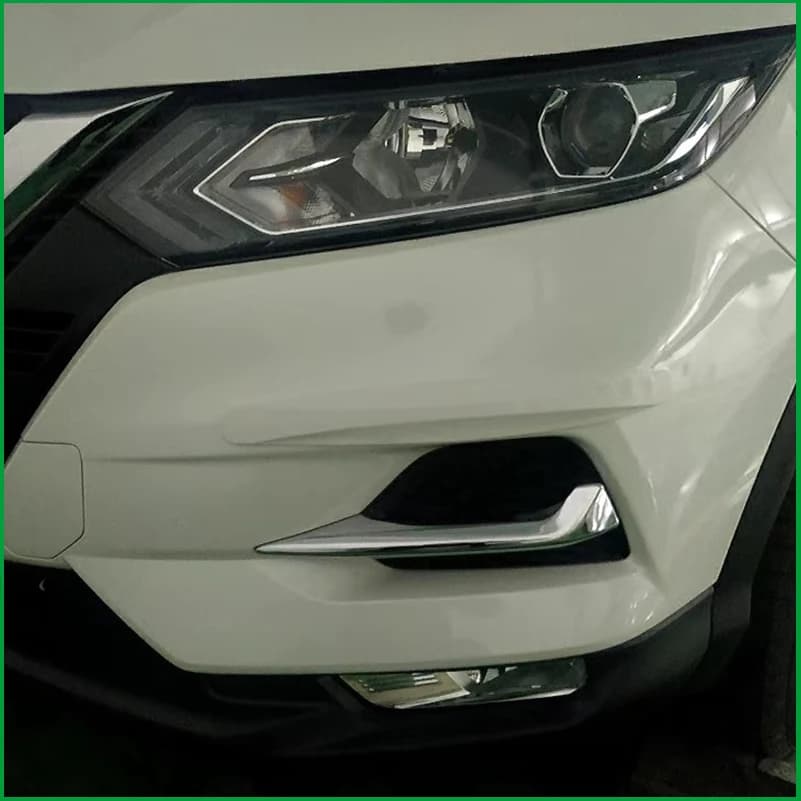 Car Styling For Nissan Qashqai J11 2017-2019 Fog Light Lamp Eyelid Eyebrow Cover Sticker Trim Decorative Auto Accessorie