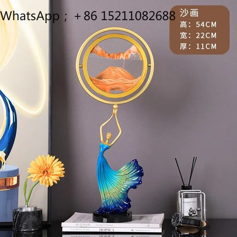 SCY metal globe light luxury high-end office high-end ornament living room high-end atmospheric gift