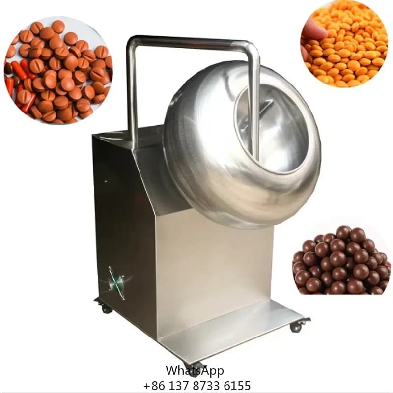 2026 CZJCommercial Industrial Nut Almond Peanut Sugar Coating Machine/price Peanut Chocolate Bean Sugar Coating Machine