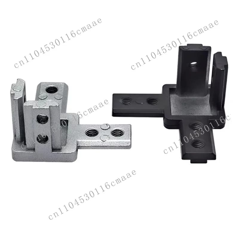 Tee connector 4040 aluminum profile accessory L-shaped right angle connector hidden bracket cast aluminum holder