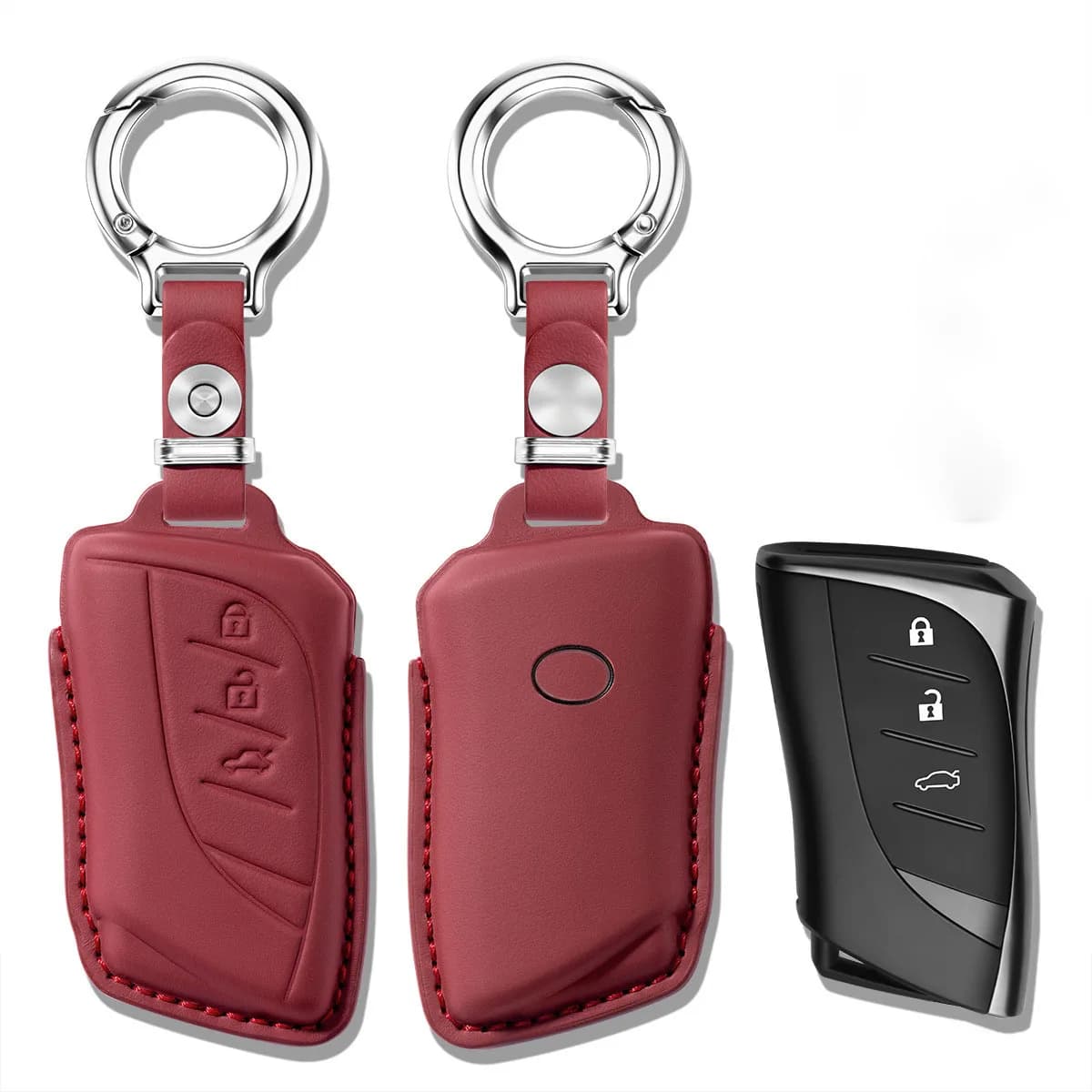 Leather Car Key Case Cover For Lexus NX ES UX US RC LX GX IS GS RX 200 250h 350 LS 450h 460h 260h 300h UX200 ES350 Accessories