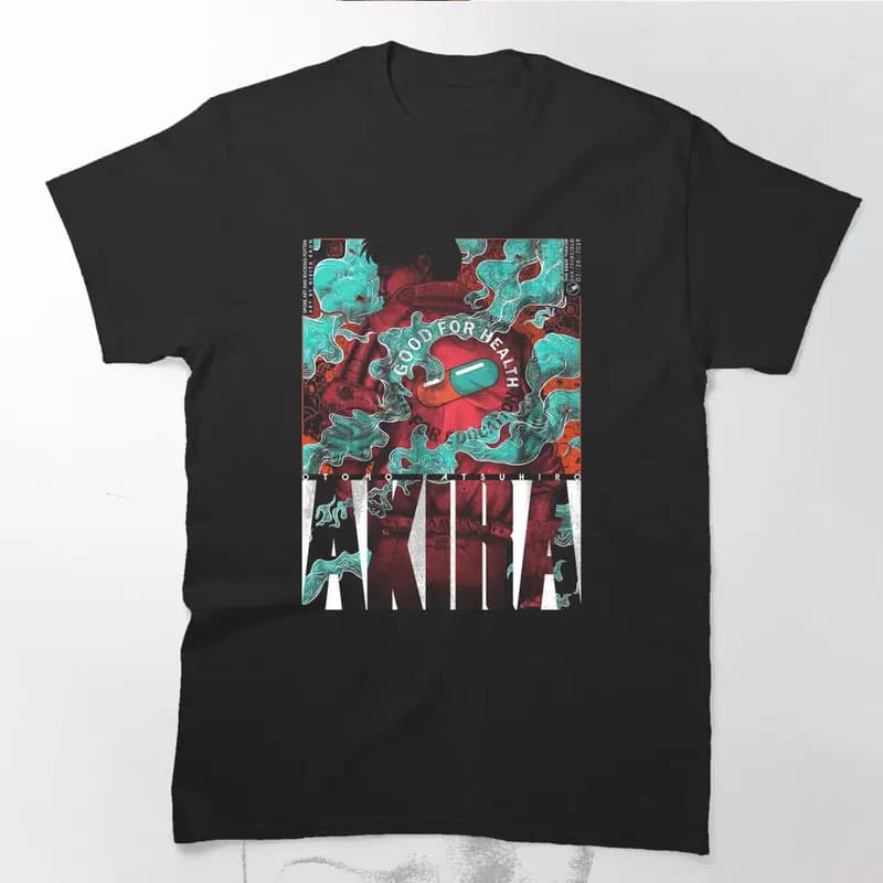 Akira Cyberpunk City Explosion Anime Gift T‑Shirt 0808 Retro Sci‑Fi Manga Graphic Tee Shotaro Kaneda Neo‑Tokyo Unisex Streetwear