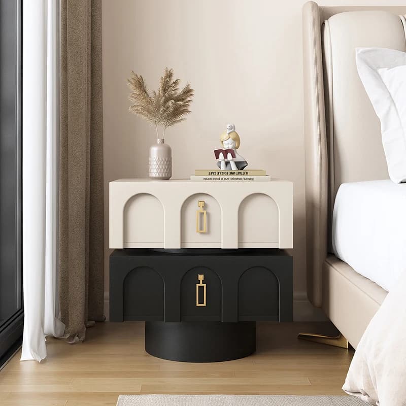 Modern Premium Elegant Bedroom Bedside Table Storage Aesthetic Glamour Nightstands Muebles De Dormitorio Bedroom Furniture