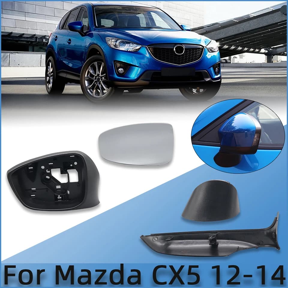 Car Outside Rearview Mirror Lower Cover Cap Shell Housing Mirror lens For Mazda CX5 CX-5 2012 2013 2014 Repair Replacement Parts