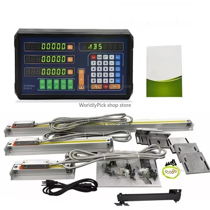 Digital Readout Dro Linear Glass Scale 2 3 Axis DRO Display Optiocal Grating Ruler for Lathe Milling Machine