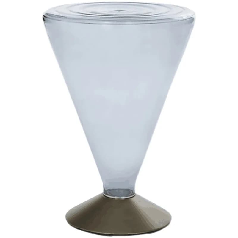Creative designer wine cup coffee table, living room bedroom, hotel, glass side table