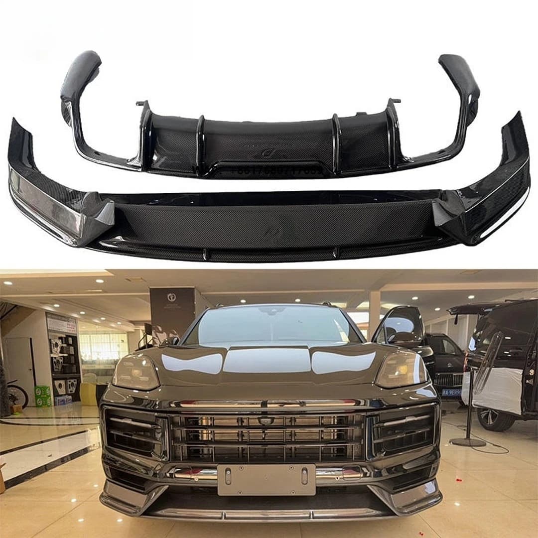 FD Style 9Y0 Carbon Fiber Front Lip Rear Diffuser for  9Y0