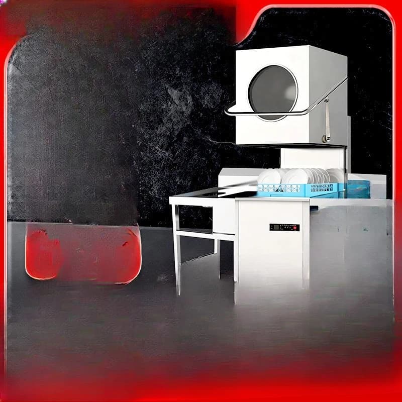 Automatic commercial dishwasher for hotels