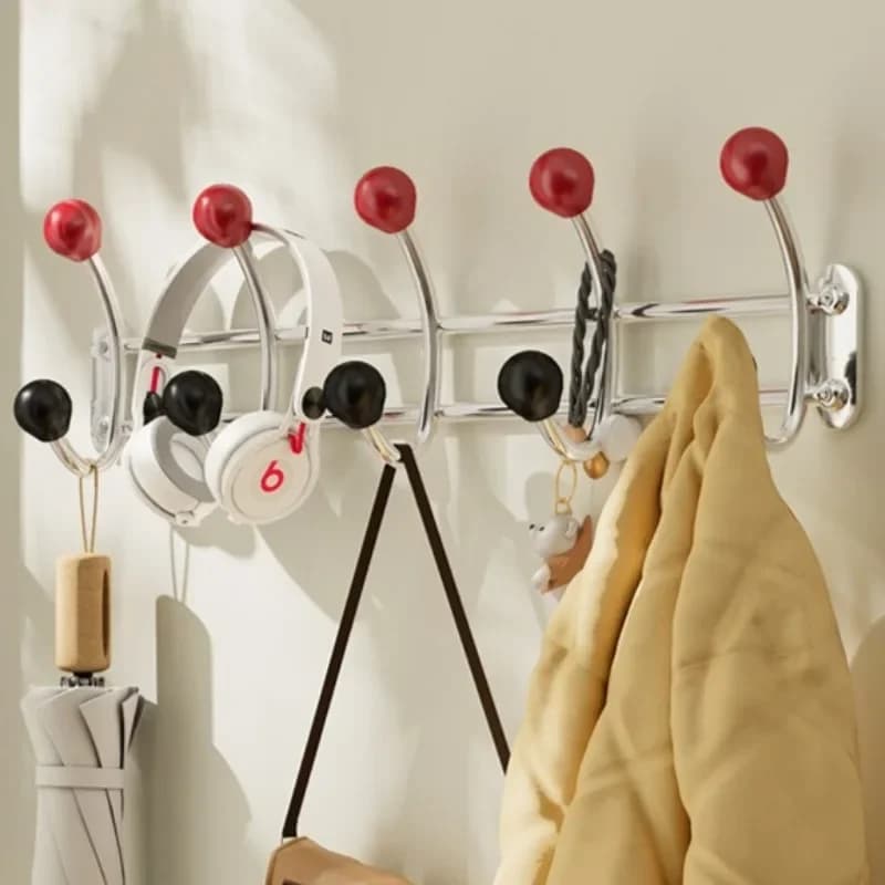 Wall Mounted Coat Racks Iron Clothes Hanger Modern Entrance Hall Clothing Hook Luxury Aesthetic Living Room Wall Organizer Hooks