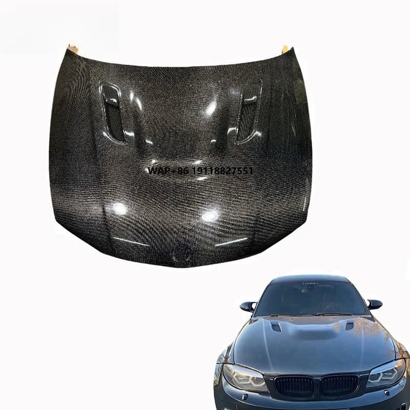 Carbon Fiber Hood for 08-13  1/1M E81/E82/E87/E88 Carbon Fiber Bonnet