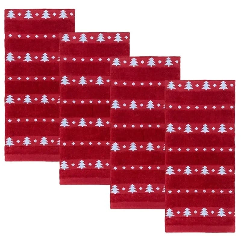 Christmas towel woven satin cut fleece thickened pure cotton enlarged face towel