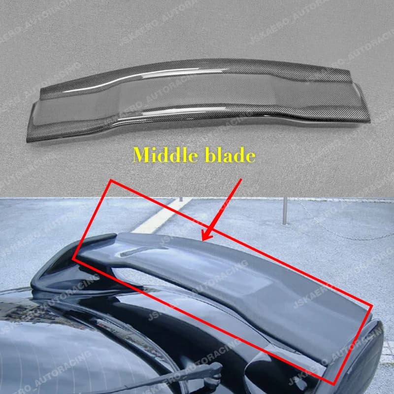 For Mazda (Kouki 99Spec) RX7 FD3S Rear RZ Wing Spoiler Middle Blade Carbon Fiber car Bodykits