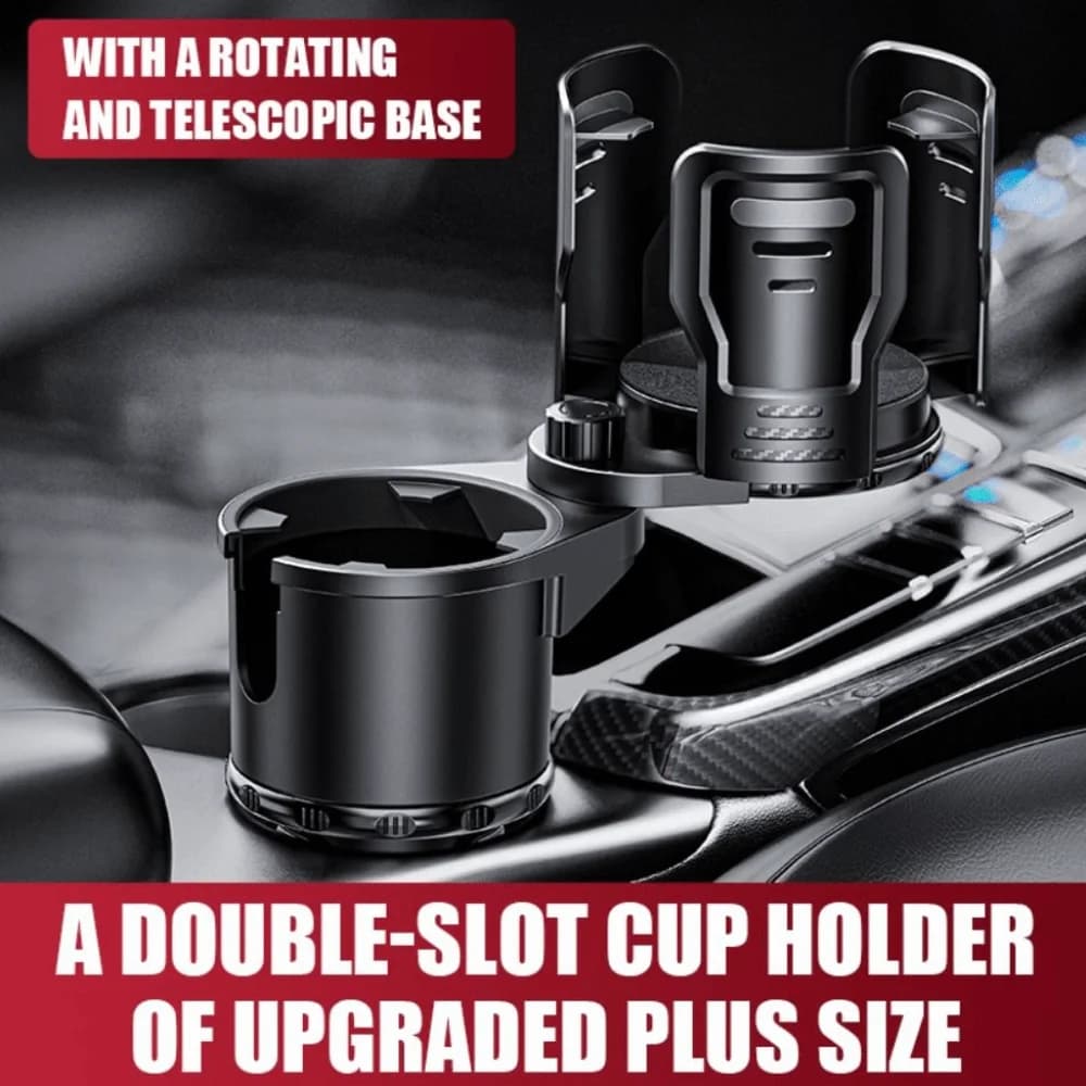 Multifunctional Cup Holder Expander Switch Lock Adjustable Base Cup Holder Extender Compact Design Stable Support