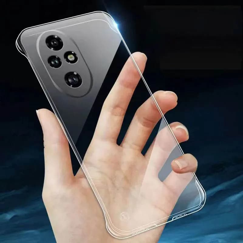 Frameless Case for Huawei Honor 200 Pro Clear Hard PC Shockproof Bear Feeling Phone Cover Honor200Pro ELP-AN00 ELI-AN00 Coque