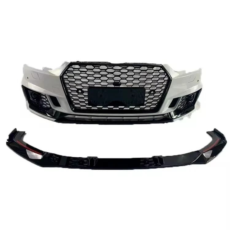 Factory Price Car Body Kits A4 B9 Upgrade to RS4 Rear Bumper with Diffuser Tail Throat for A4 2017-2019