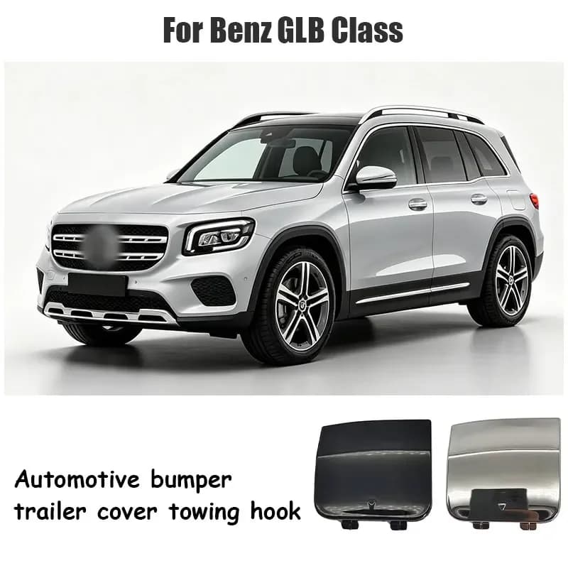 For Mercedes W247 GLB Class GLB200 GLB220 GLB180 2020-2023 Car Rear Bumper Tow Hook Cover Cap Silver