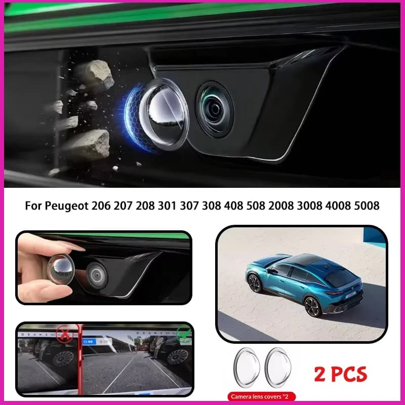 For Peugeot 206 207 208 301 307 308 408 508 2008 3008 4008 5008 Car Camera Protective Cover Lens Cover