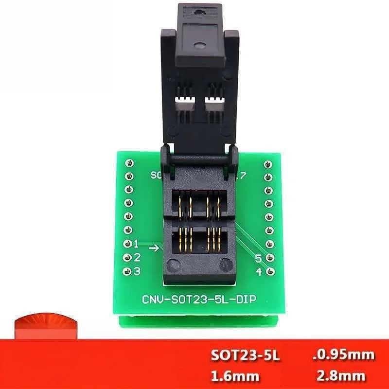 Chip testing fixture SOT23-5L-1.7 flip chip burning seat aging test seat chip testing seat