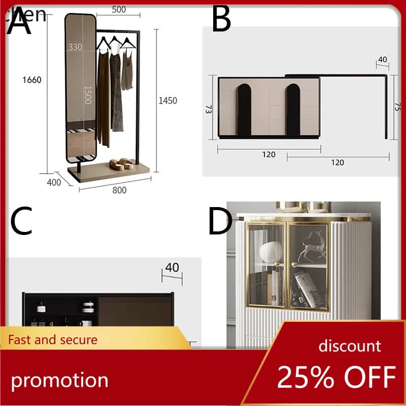 HT Glass Wine Cabinet Wall-Mounted Living Room High-End Display Cabinet New Solid Wood Storage Display Side Cabinet