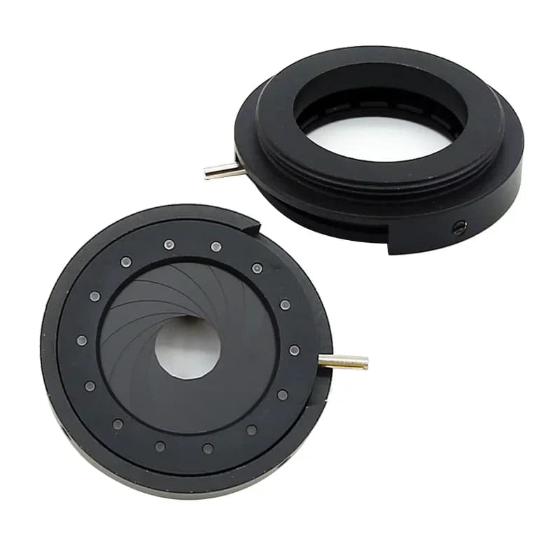 1PCS 25mm Iris Diaphragm Adjustable Aperture Module Camera Lens Adapter Ring M36 Thread Microscope Tools