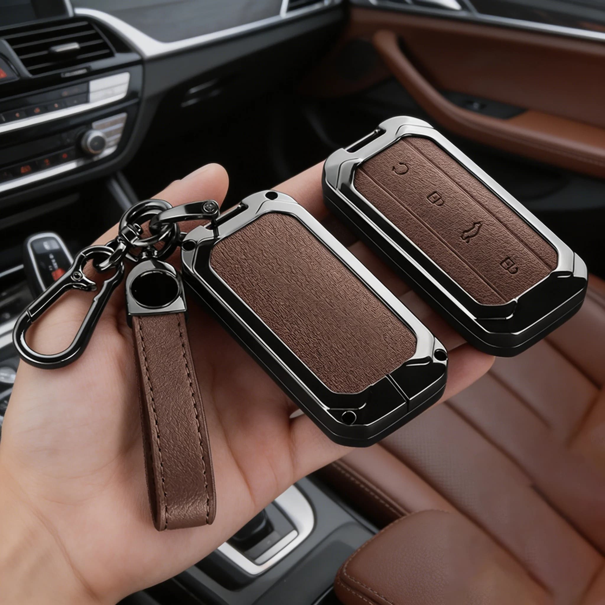 Suitable for 2025-2026 Jaecoo J8 SHS-P car full metal key cover high-end exquisite keychain accessory key protection case