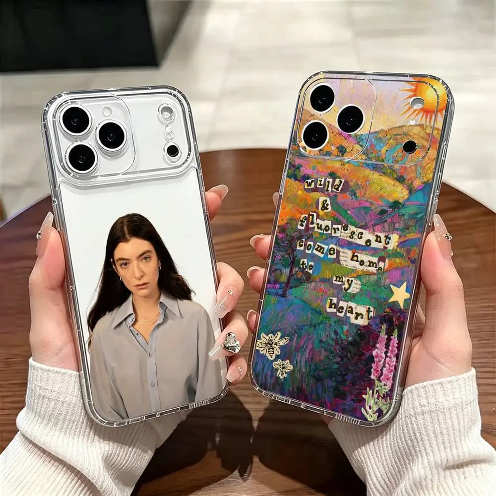 Popular Singer L-Lorde Phone Case Transparent Silicone Soft For iPhone 17 16 15 14 13 12 11 Mini Pro Max Plus