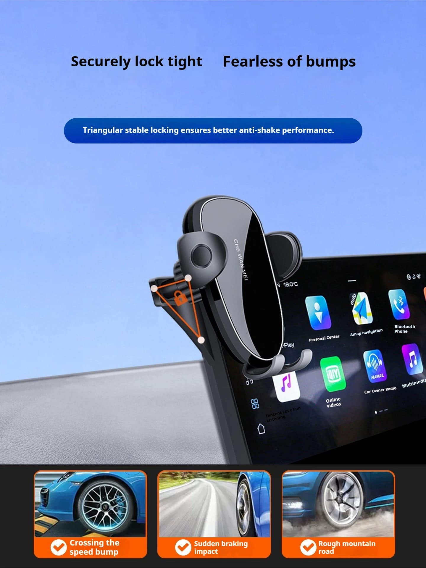 For Geely Preface 2021-2026 Mobile Phone Car Holder Screen Fixed Base Bracket Internal Accessories Car Phone Bracket Accessories
