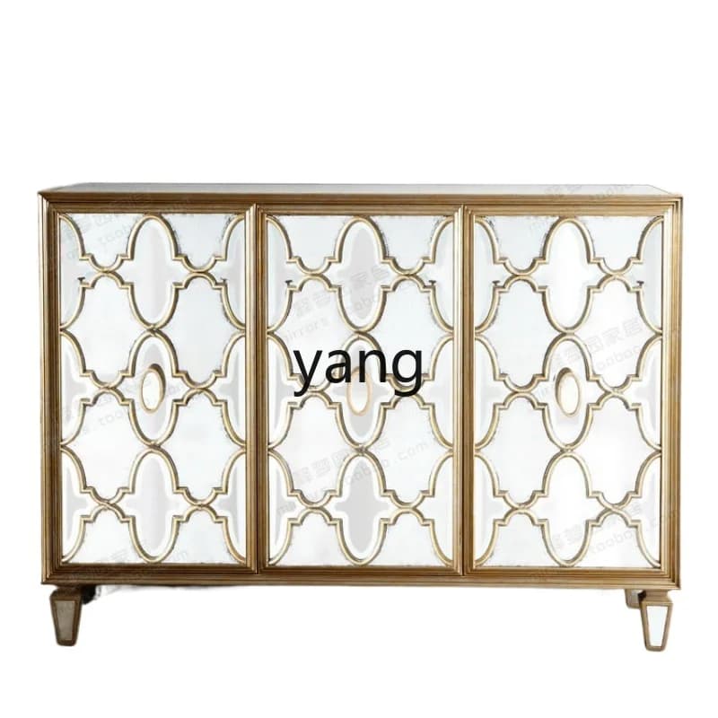 LH  mirror furniture dining side cabinet porch cabinet locker neoclassical furniture