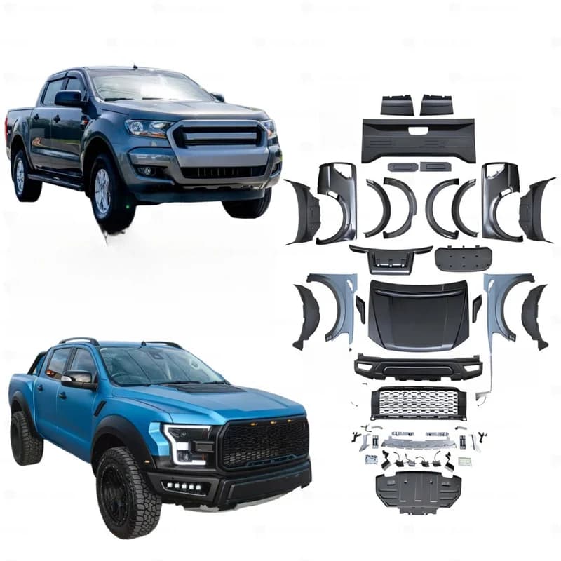 High Quality Facelift Conversion Body Kit For Ranger T6 T7 T8 2012-2021 Upgrade To F150 Raptor Style