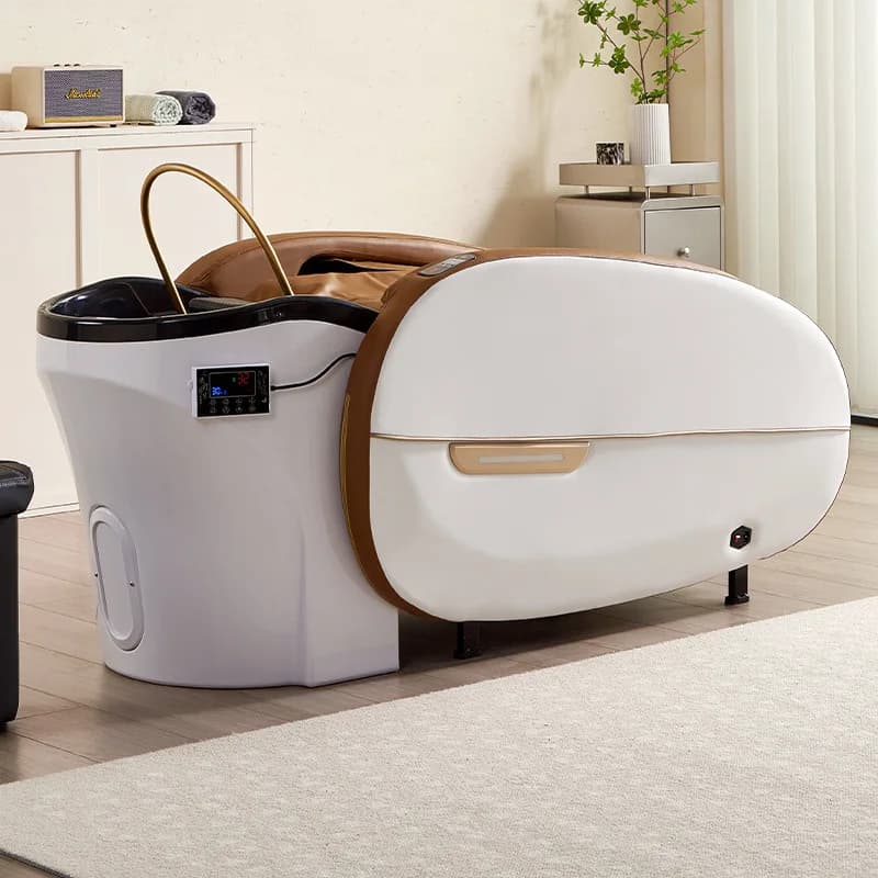 High-end Icelebrity trendy store multi-function luxury full body automatic first class  intelligent electric massage shampoo bed