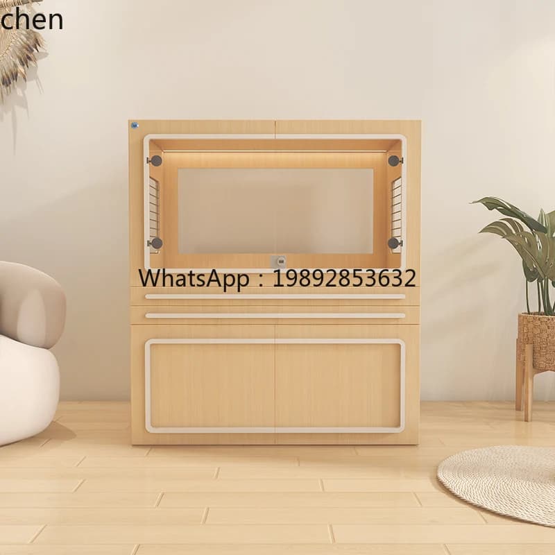 dog cage furniture small and medium-sized pet-proof cage villa indoor dog kennel with toilet