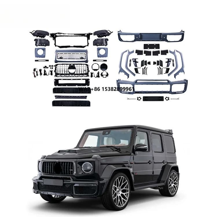 High Quality PP Material Body Kit for G-CLASS W464 Upgrade to B Style Bodykit Front Rear Bumpers Wheel Brow Grille