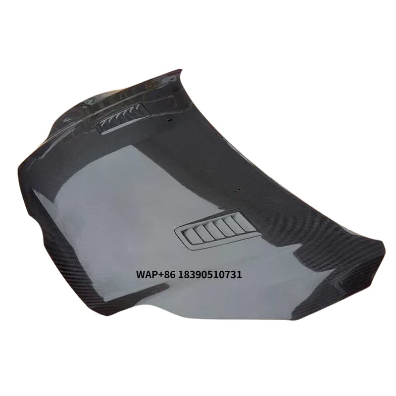 ST Style Carbon Fiber Fibre Front Engine Bonnet Hood Vent for  Focus 2012+