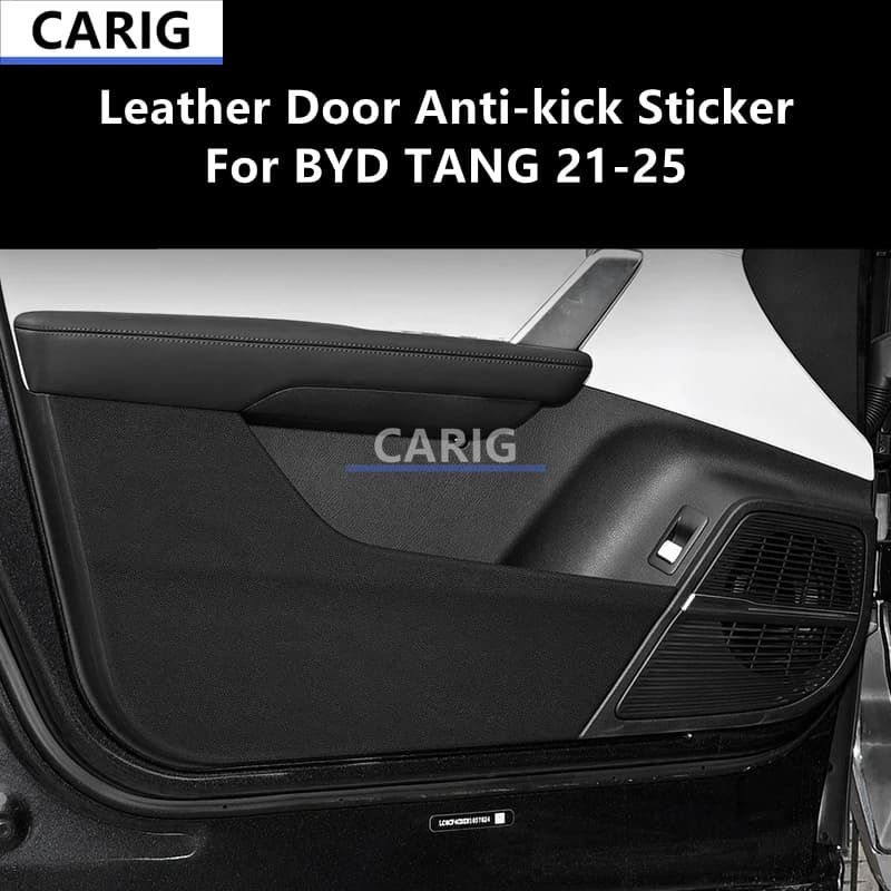 For BYD TANG 21-25 Leather Door Anti-kick Sticker Modified Car Interior Protection Film Modification Accessories Refit