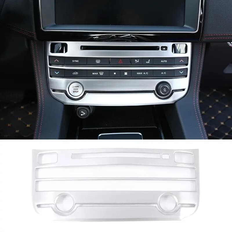 ABS Car Center Air Conditioning Mode Button Frame Cover Trim Fit For Jaguar XE XEL XF XFL F-PACE 2016-2018 Auto Accessories