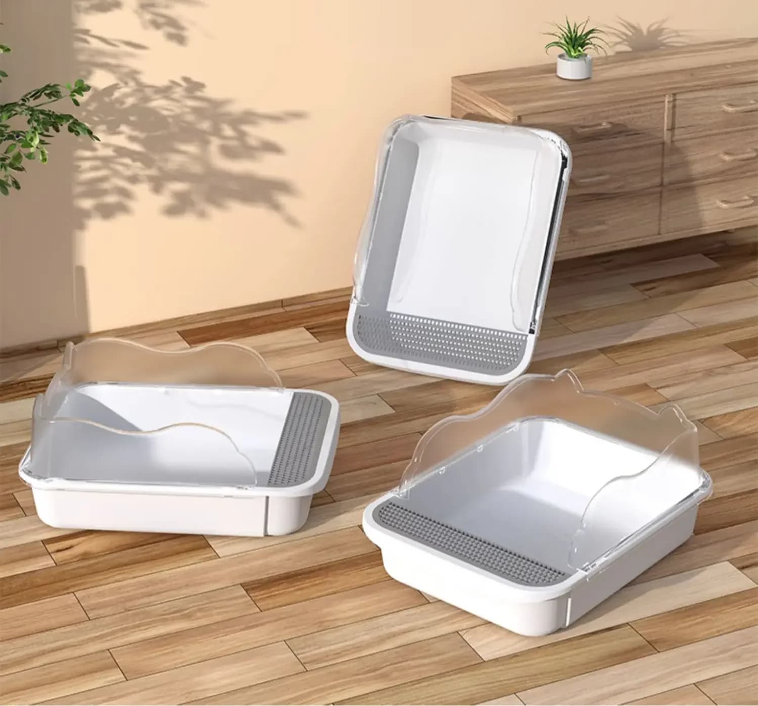 Cat litter basin oversized fully semi-enclosed cat litter basin anti-litter cat litter toilet