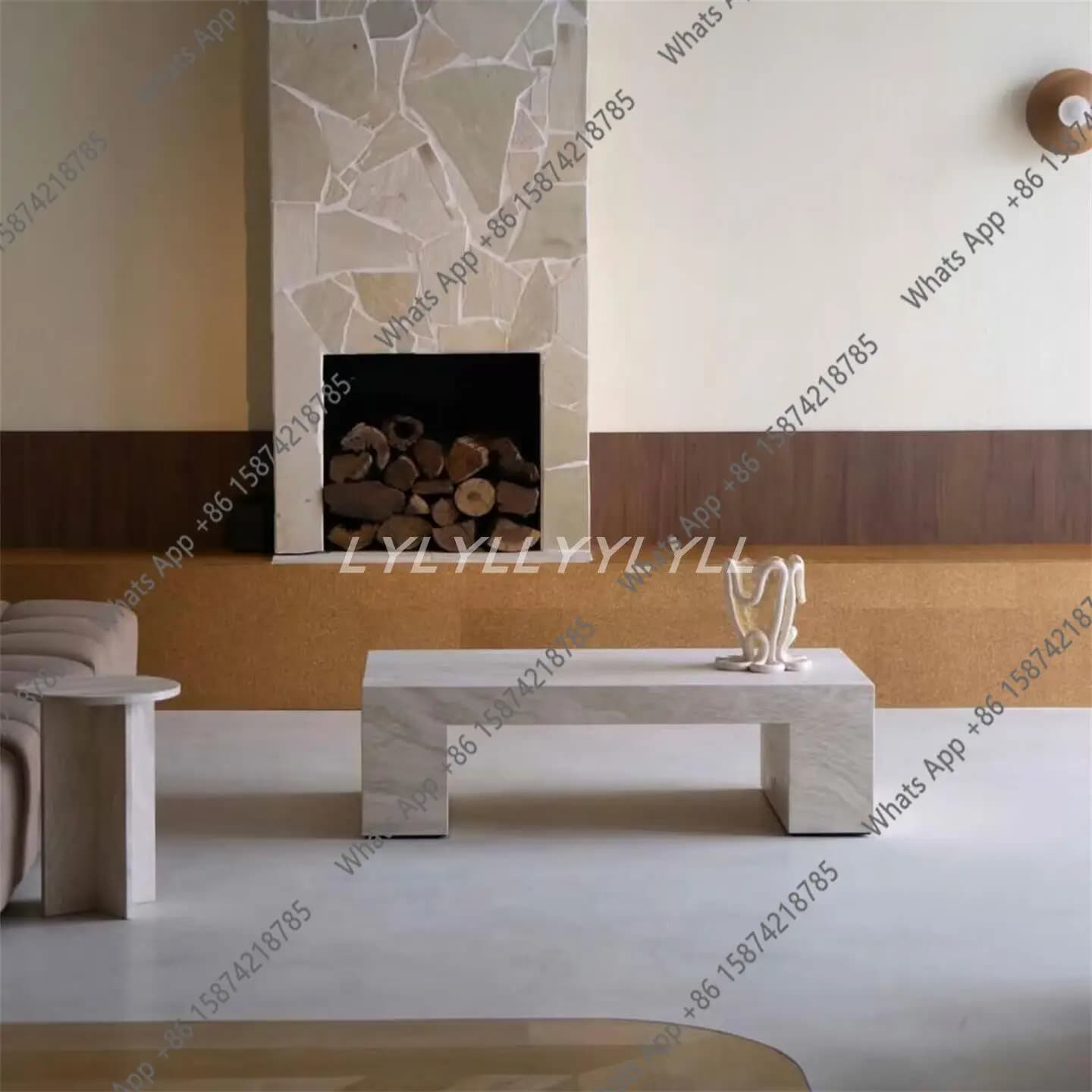 rectangularItalian minimalist rock version coffee table living room coffee table marble designer k  fashion t