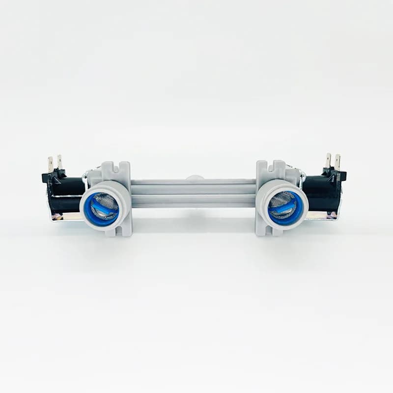 For WVLK-270A Drum Washing Machine Water Inlet Valve Double Head Two in One Out Solenoid Valve