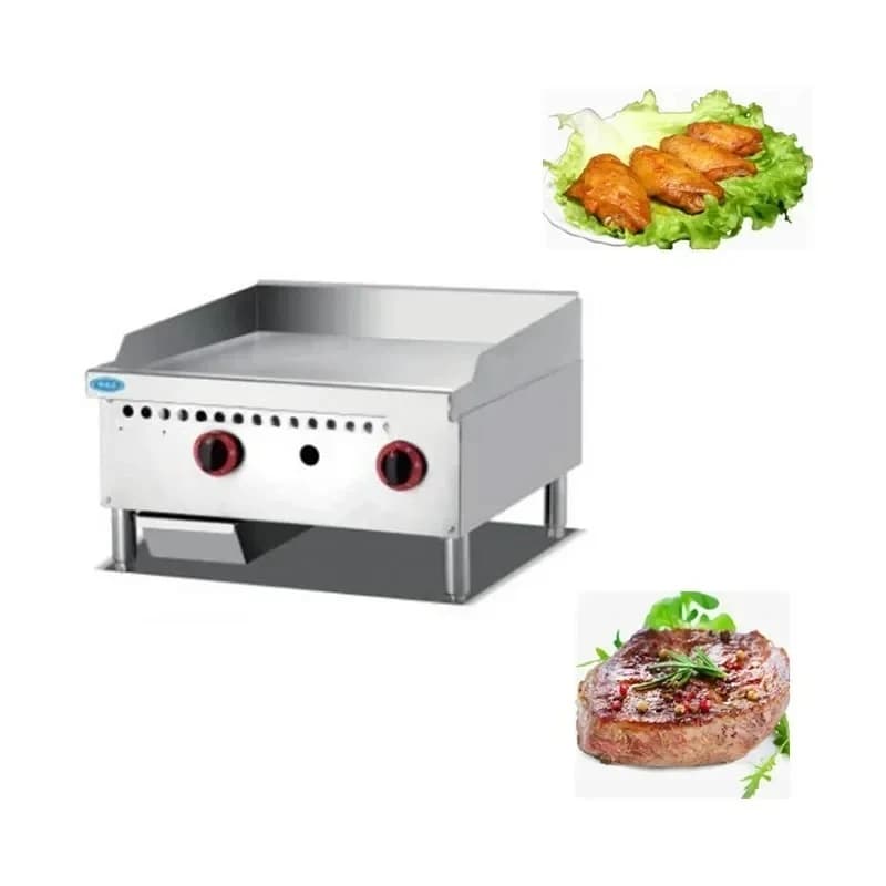 Restaurant hamburger bbq grill fryer equipment flat top stainless steel cast iron commercial griddle