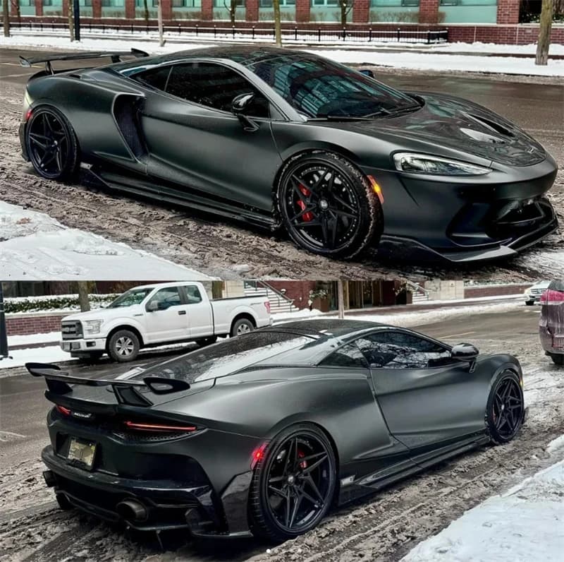 SUNMAX MSO Style Real Carbon Fiber Rear Wing for Mclaren GT Carbon Fiber Tail Wing for Mclaren GT Dry Carbon Tail Spoiler