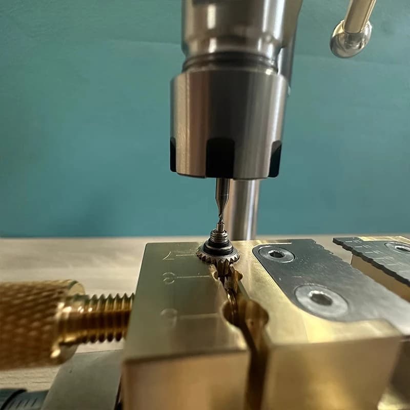Multifunction Precision Bench Drill Crown Punch Remove Broken Screws from Movement Plate Expanding Needle Tubes