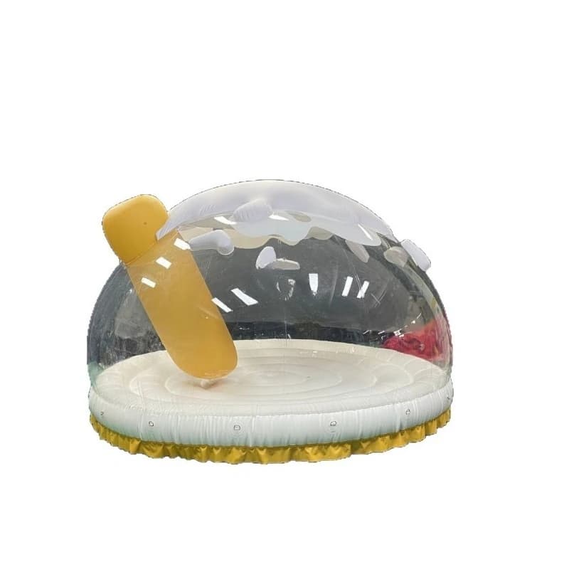 Creative transparent inflatable ice cream cup lid modeling air mold