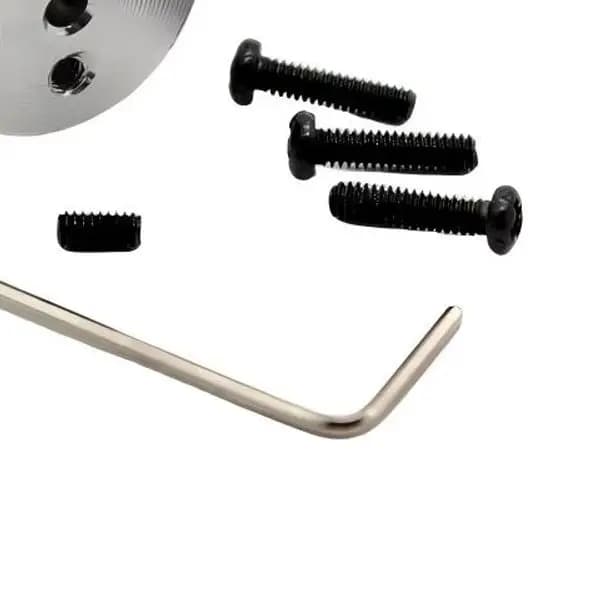 15mm CNC Aluminum Eccentric Crank Wheel, 3-Hole 8mm Thick 2mm Center Bore M2 Screw Thread DIY Model Part
