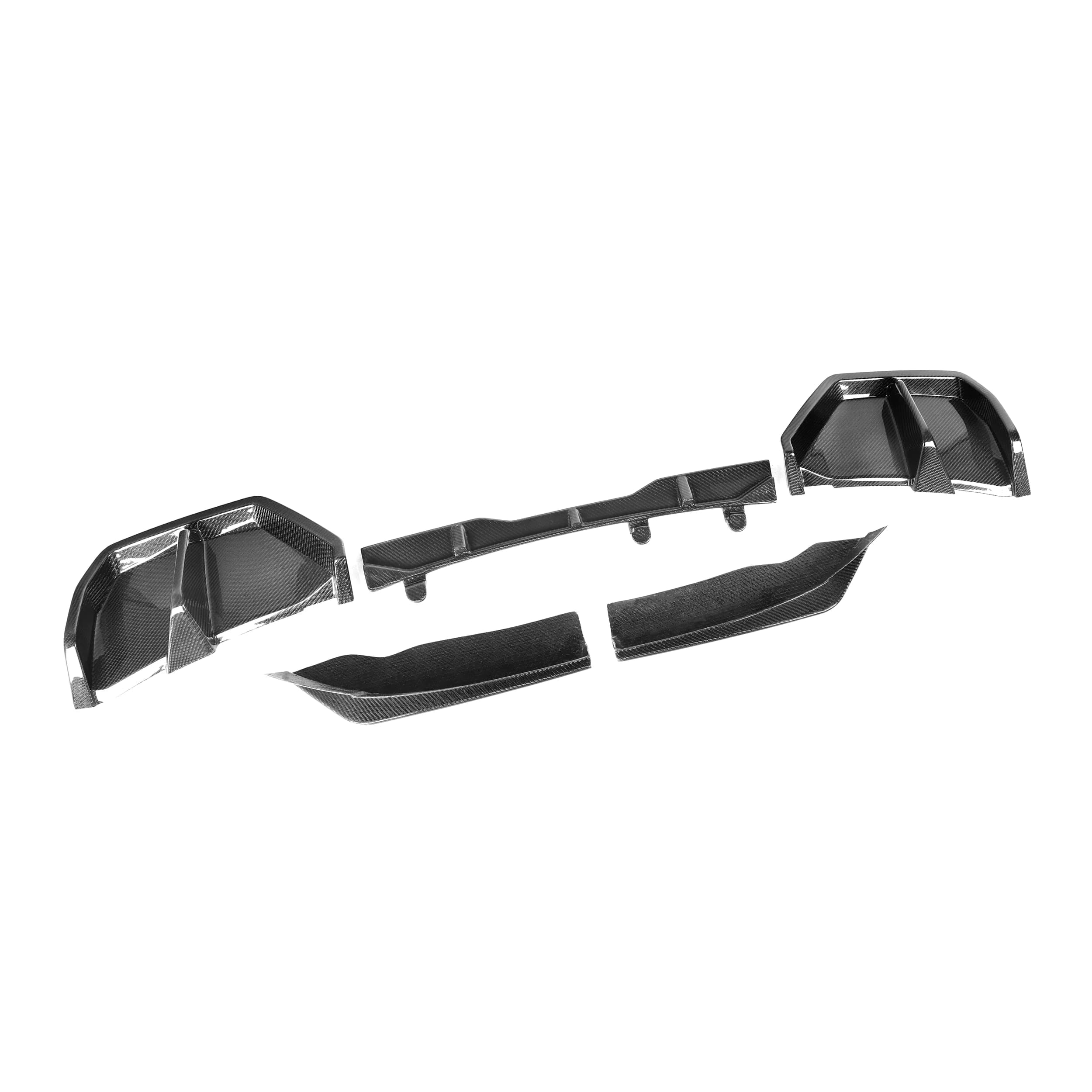 Real Carbon Fiber MP Style Black Rear Bumper Diffuser for BMW X3 G45 2025+ G45 Diffuser
