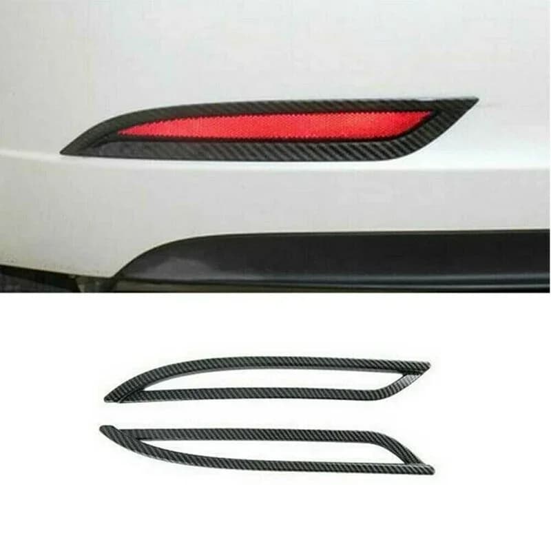For Tesla Model 3 2017 2018 2019 2020 2021 2022 Rear Fog Light Lamp Frame Back Foglight Sticker Cover Trim Accessories