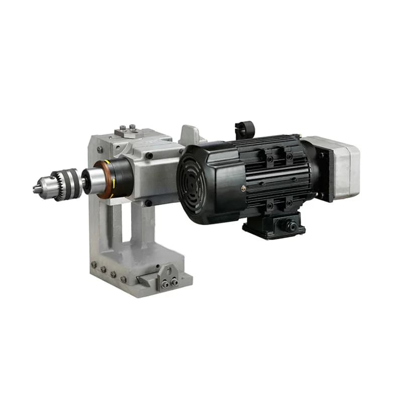 Horizontal Drilling Machine L-shaped Fixed Sliding Table, Double Spindle Motor Drilling and Tapping Power Head Bracket